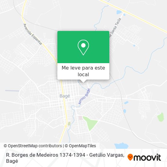 R. Borges de Medeiros 1374-1394 - Getúlio Vargas mapa
