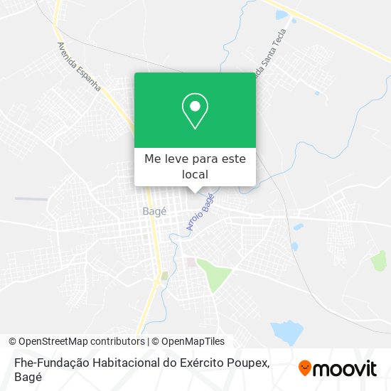 Fhe-Fundação Habitacional do Exército Poupex mapa