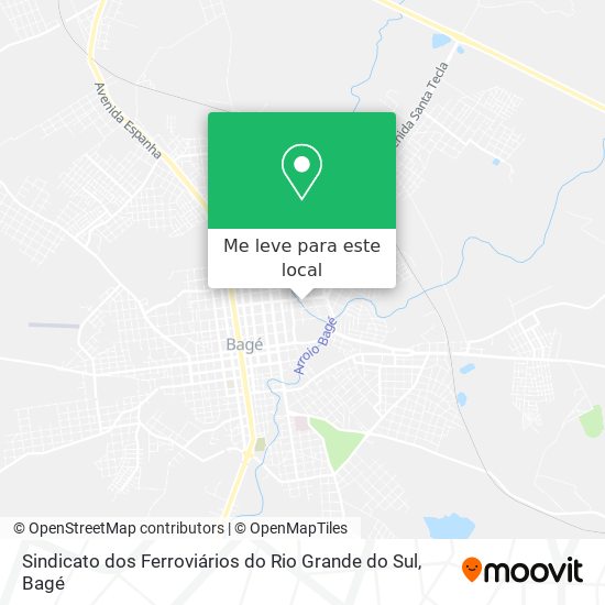 Sindicato dos Ferroviários do Rio Grande do Sul mapa