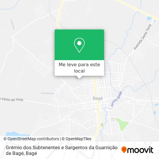 Grêmio dos Subtenentes e Sargentos da Guarnição de Bagé mapa