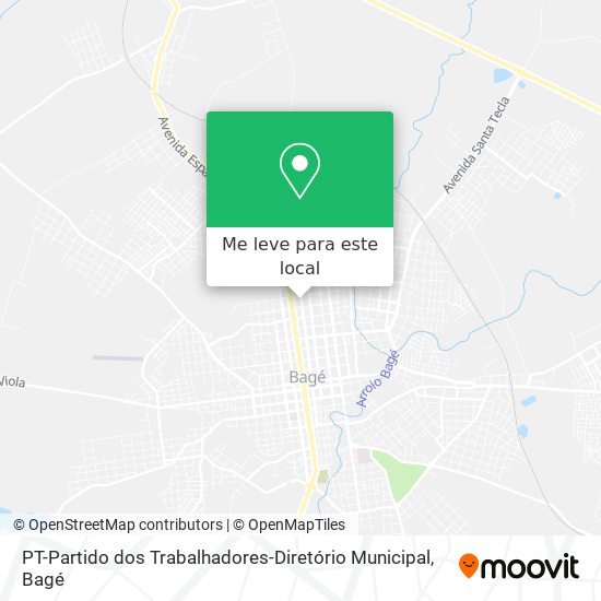 PT-Partido dos Trabalhadores-Diretório Municipal mapa