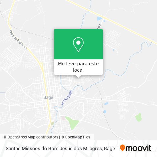 Santas Missoes do Bom Jesus dos Milagres mapa