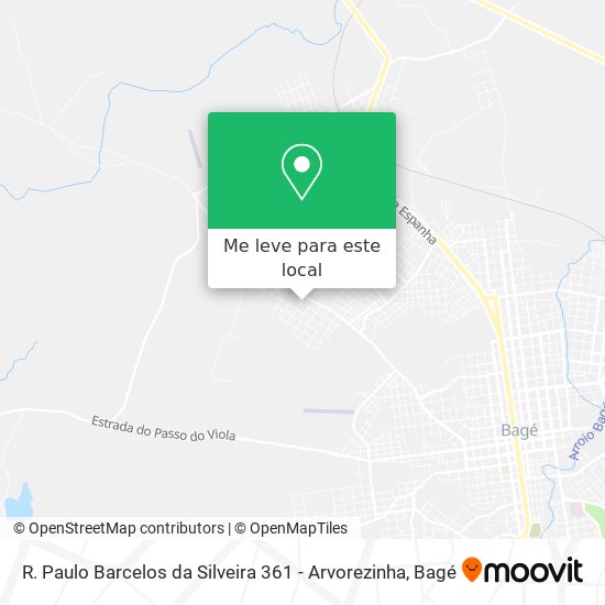 R. Paulo Barcelos da Silveira 361 - Arvorezinha mapa
