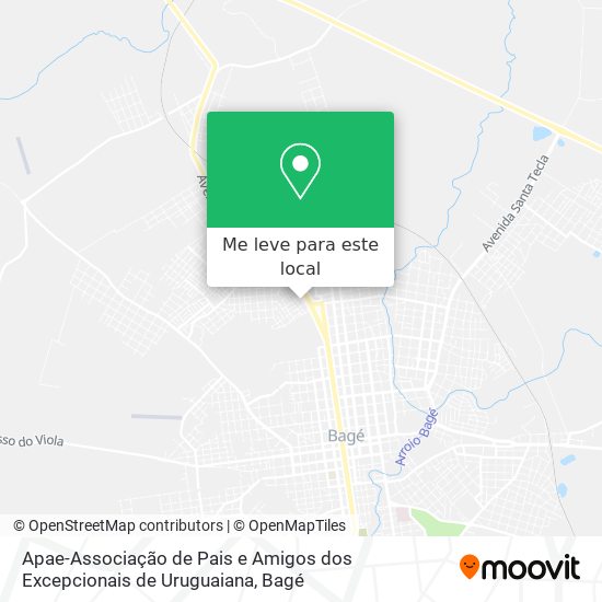 Apae-Associação de Pais e Amigos dos Excepcionais de Uruguaiana mapa