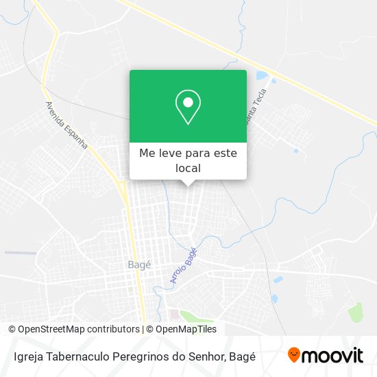 Igreja Tabernaculo Peregrinos do Senhor mapa
