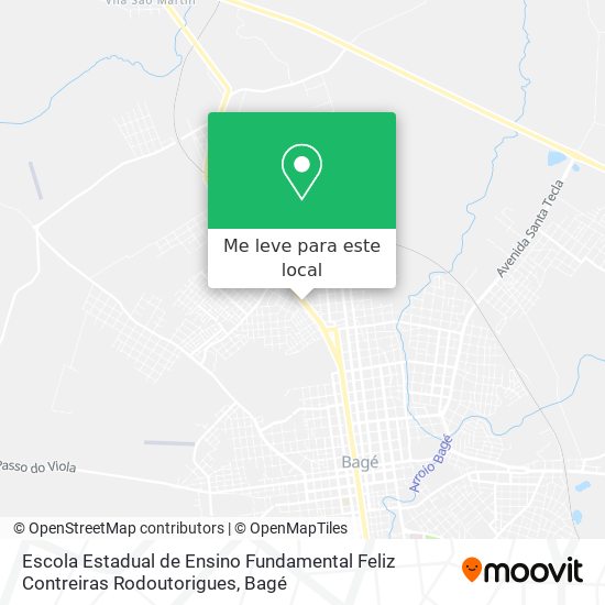 Escola Estadual de Ensino Fundamental Feliz Contreiras Rodoutorigues mapa