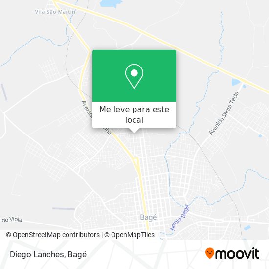 Diego Lanches mapa