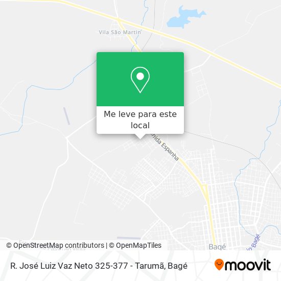 R. José Luiz Vaz Neto 325-377 - Tarumã mapa