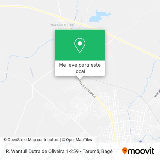 R. Wantuil Dutra de Oliveira 1-259 - Tarumã mapa