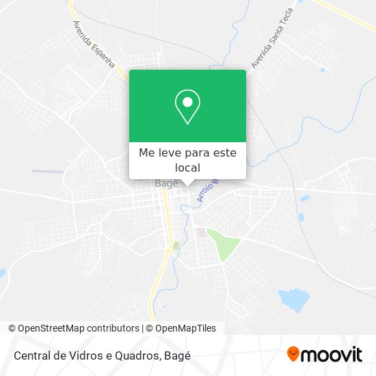 Central de Vidros e Quadros mapa