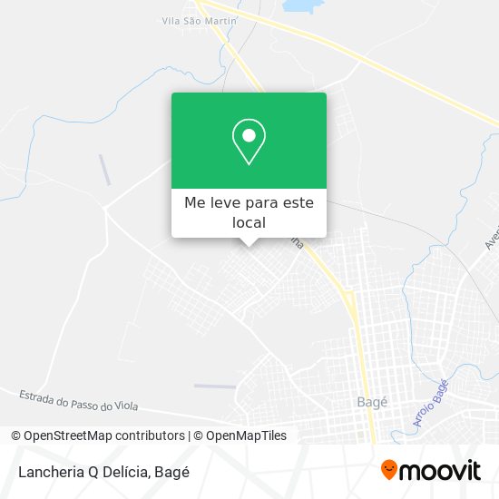 Lancheria Q Delícia mapa