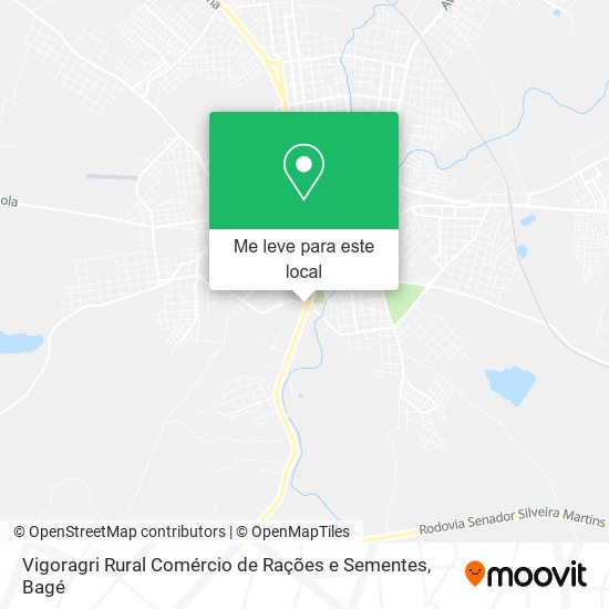 Vigoragri Rural Comércio de Rações e Sementes mapa