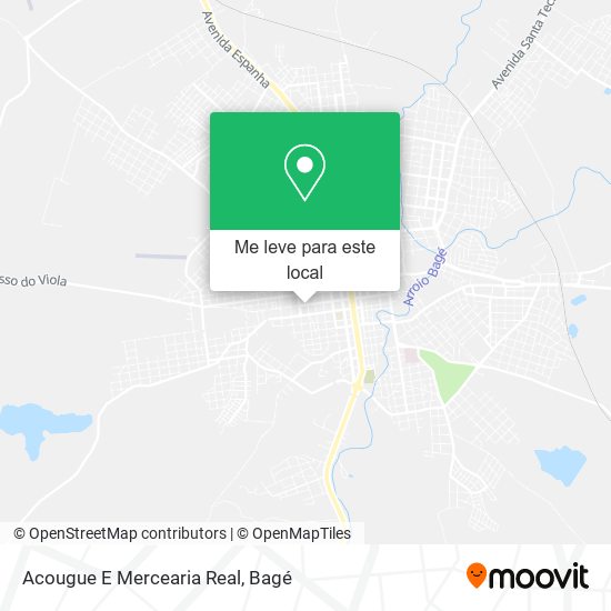 Acougue E Mercearia Real mapa