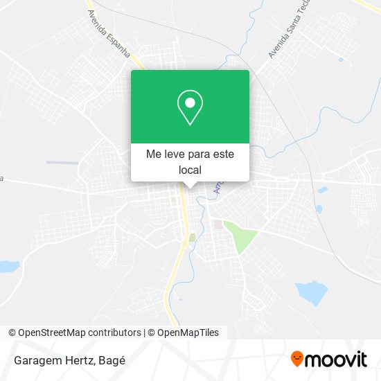 Garagem Hertz mapa