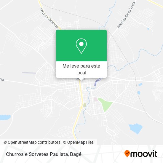 Churros e Sorvetes Paulista mapa