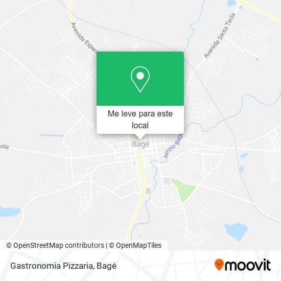 Gastronomia Pizzaria mapa