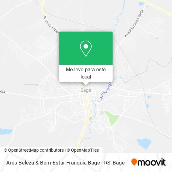 Ares Beleza & Bem-Estar Franquia Bagé - RS mapa