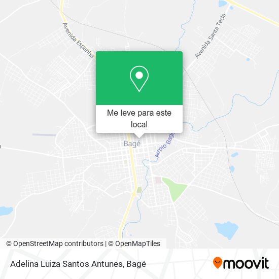 Adelina Luiza Santos Antunes mapa