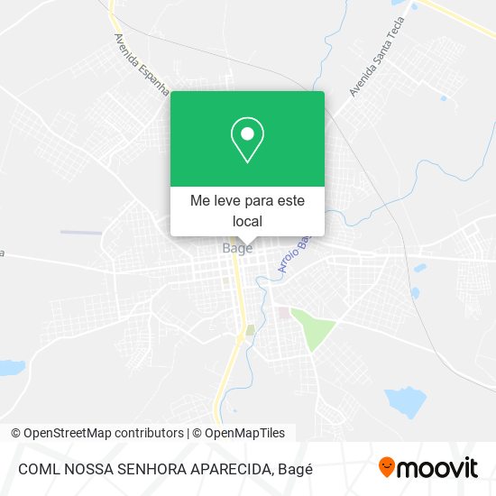 COML NOSSA SENHORA APARECIDA mapa