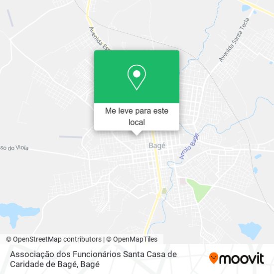 Associação dos Funcionários Santa Casa de Caridade de Bagé mapa