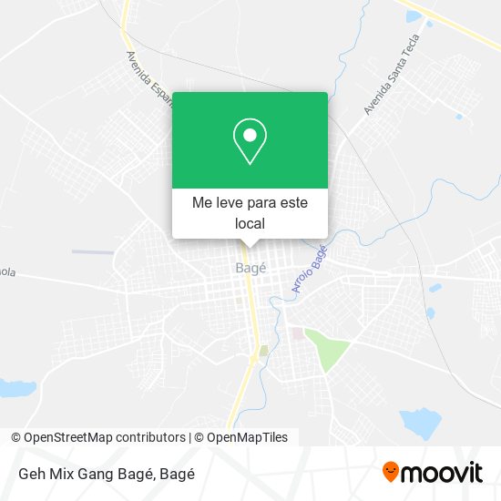 Geh Mix Gang Bagé mapa