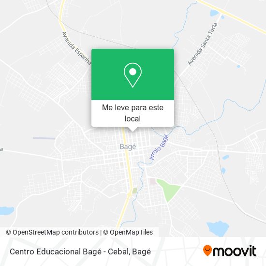 Centro Educacional Bagé - Cebal mapa