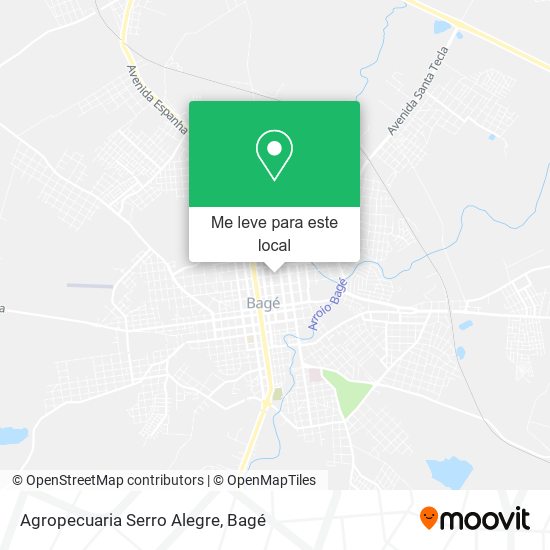 Agropecuaria Serro Alegre mapa