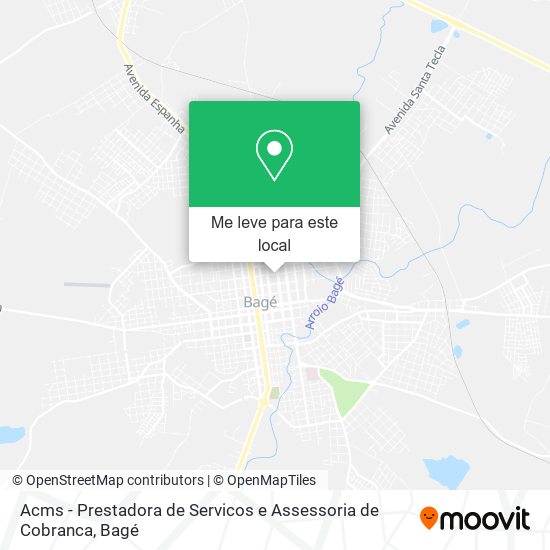 Acms - Prestadora de Servicos e Assessoria de Cobranca mapa