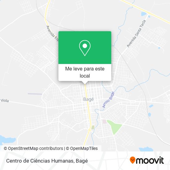 Centro de Ciências Humanas mapa