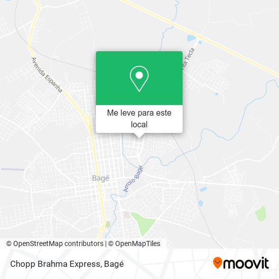 Chopp Brahma Express mapa