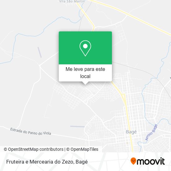 Fruteira e Mercearia do Zezo mapa