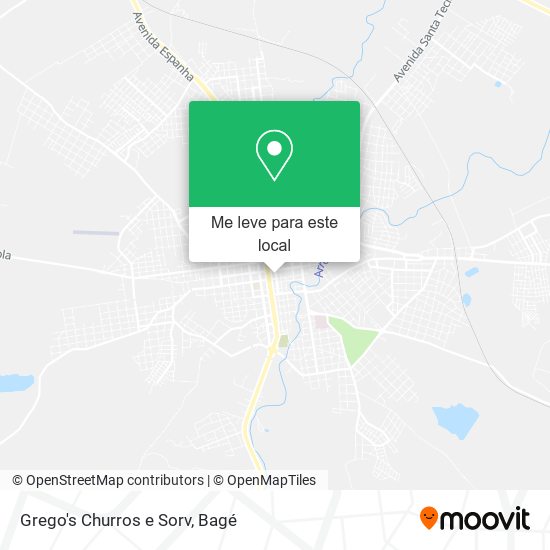 Grego's Churros e Sorv mapa