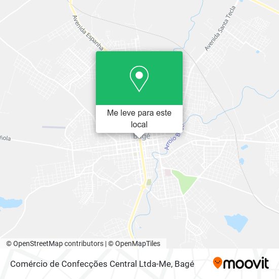 Comércio de Confecções Central Ltda-Me mapa