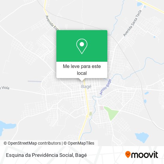 Esquina da Previdência Social mapa