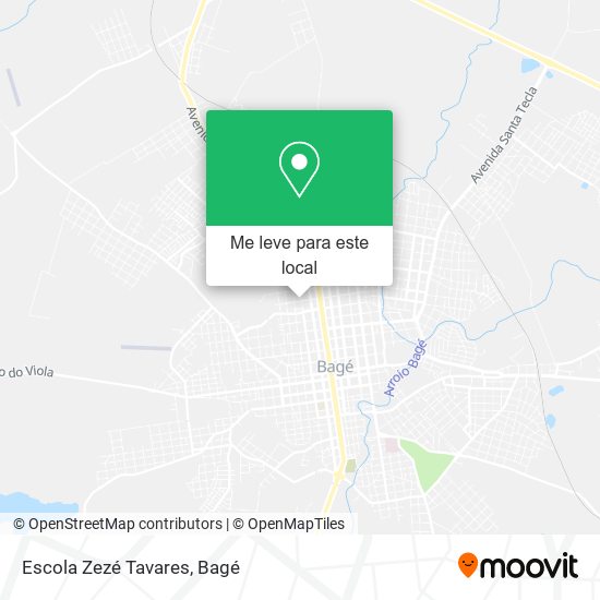 Escola Zezé Tavares mapa