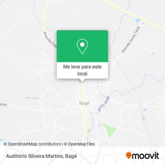 Auditório Silveira Martins mapa
