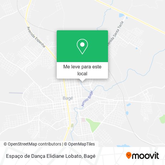 Espaço de Dança Elidiane Lobato mapa