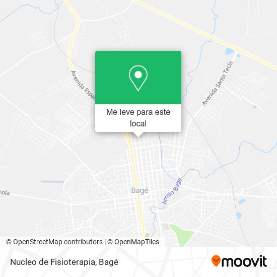 Nucleo de Fisioterapia mapa