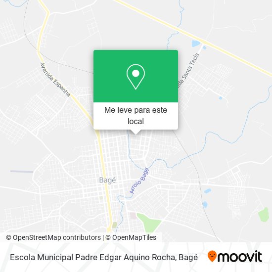 Escola Municipal Padre Edgar Aquino Rocha mapa