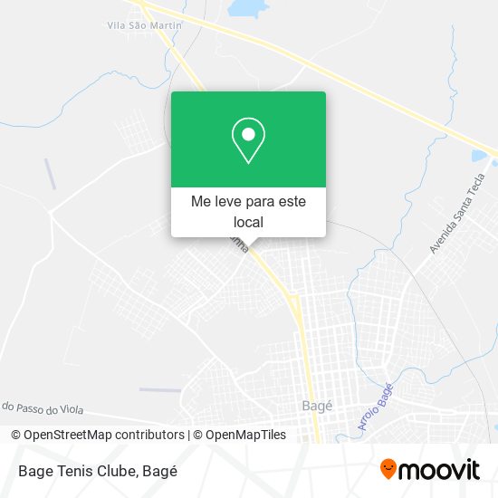 Bage Tenis Clube mapa