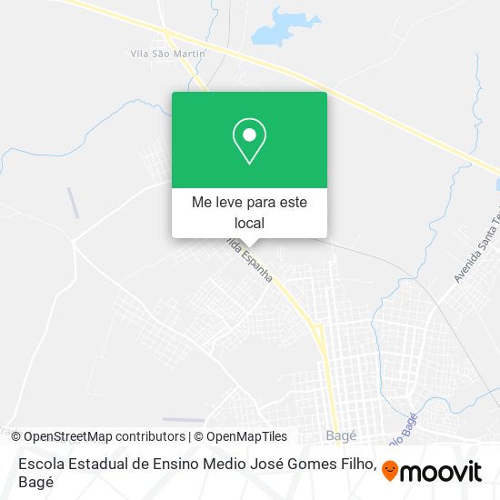Escola Estadual de Ensino Medio José Gomes Filho mapa