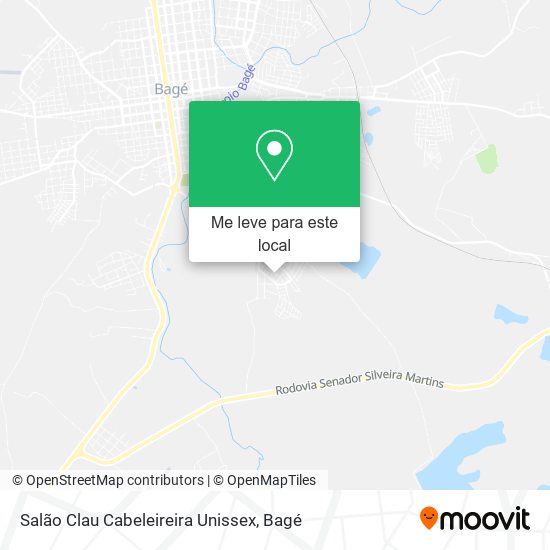 Salão Clau Cabeleireira Unissex mapa