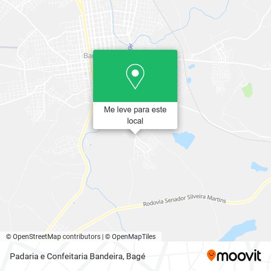 Padaria e Confeitaria Bandeira mapa