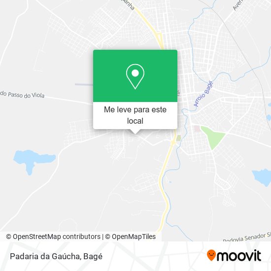 Padaria da Gaúcha mapa
