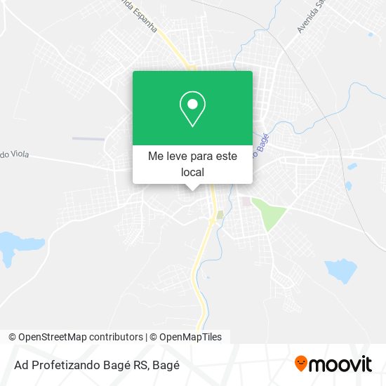 Ad Profetizando Bagé RS mapa