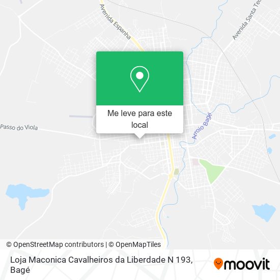 Loja Maconica Cavalheiros da Liberdade N 193 mapa