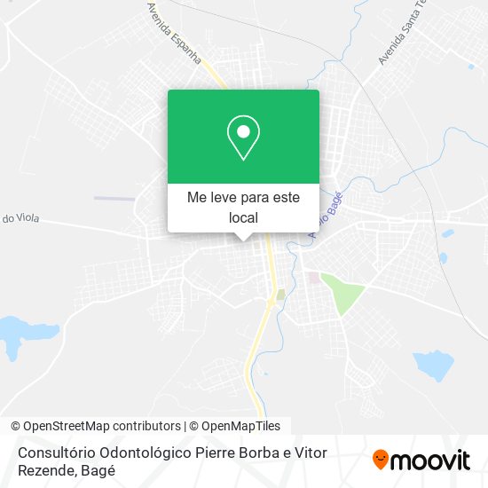 Consultório Odontológico Pierre Borba e Vitor Rezende mapa