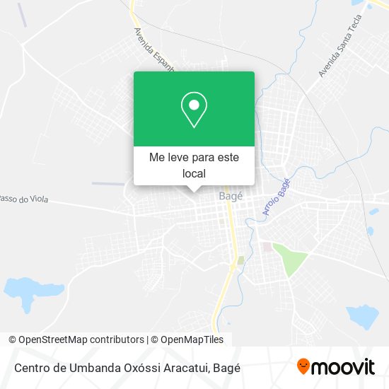 Centro de Umbanda Oxóssi Aracatui mapa