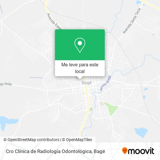 Cro Clínica de Radiologia Odontológica mapa