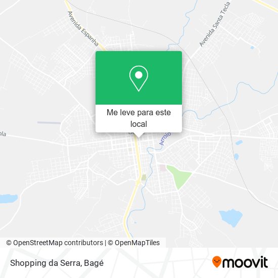Shopping da Serra mapa